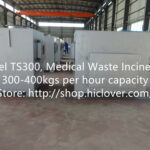 Model: TS300, Medical Waste Incinerator 300-400kgs per hour capacity