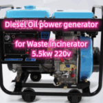 Diesel Oil power generator for Waste Incinerator 5.5kw 220v