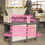 Waste Shredder Double Shaft 100-200 Kgs per hour