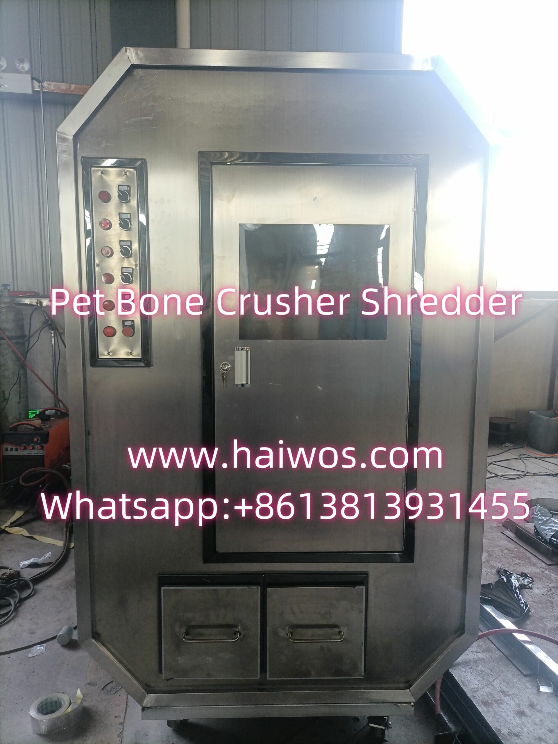 Pet Bone Crusher Shredder with vacuum cleaning function
